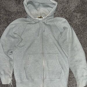 Hysteric Glamour Gray Zip Up Sweater